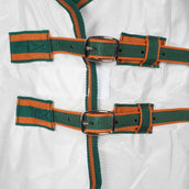 WeatherBeeta Manta Antimoscas ComFiTec Tyro Mesh Combo Neck White/Green/Burnt Orange