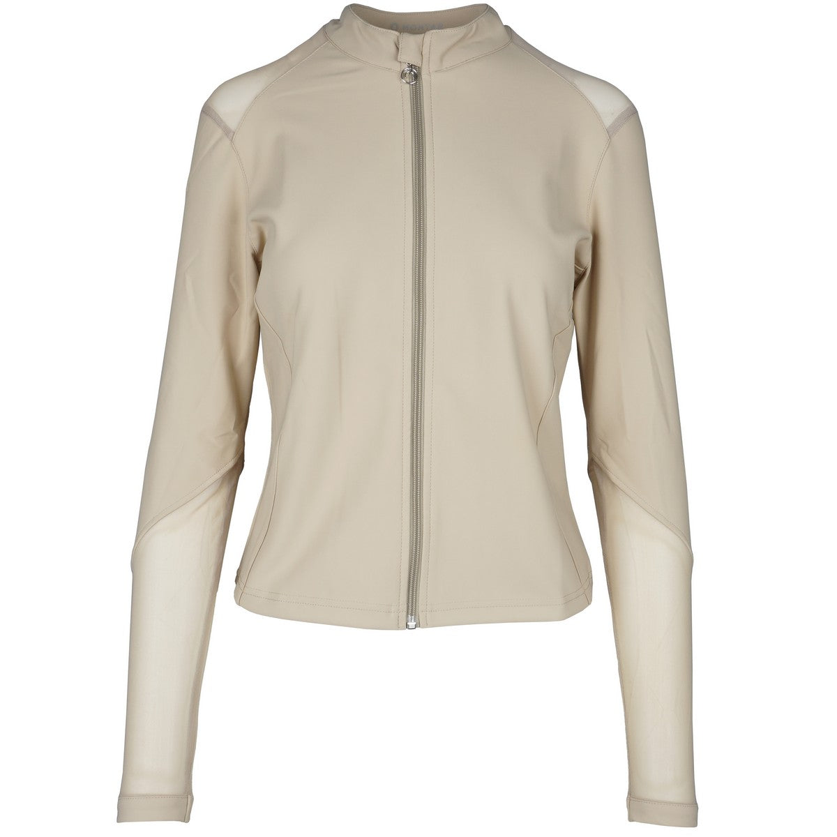 Montar Sudadera con capucha y cremallera MoMetha Beige