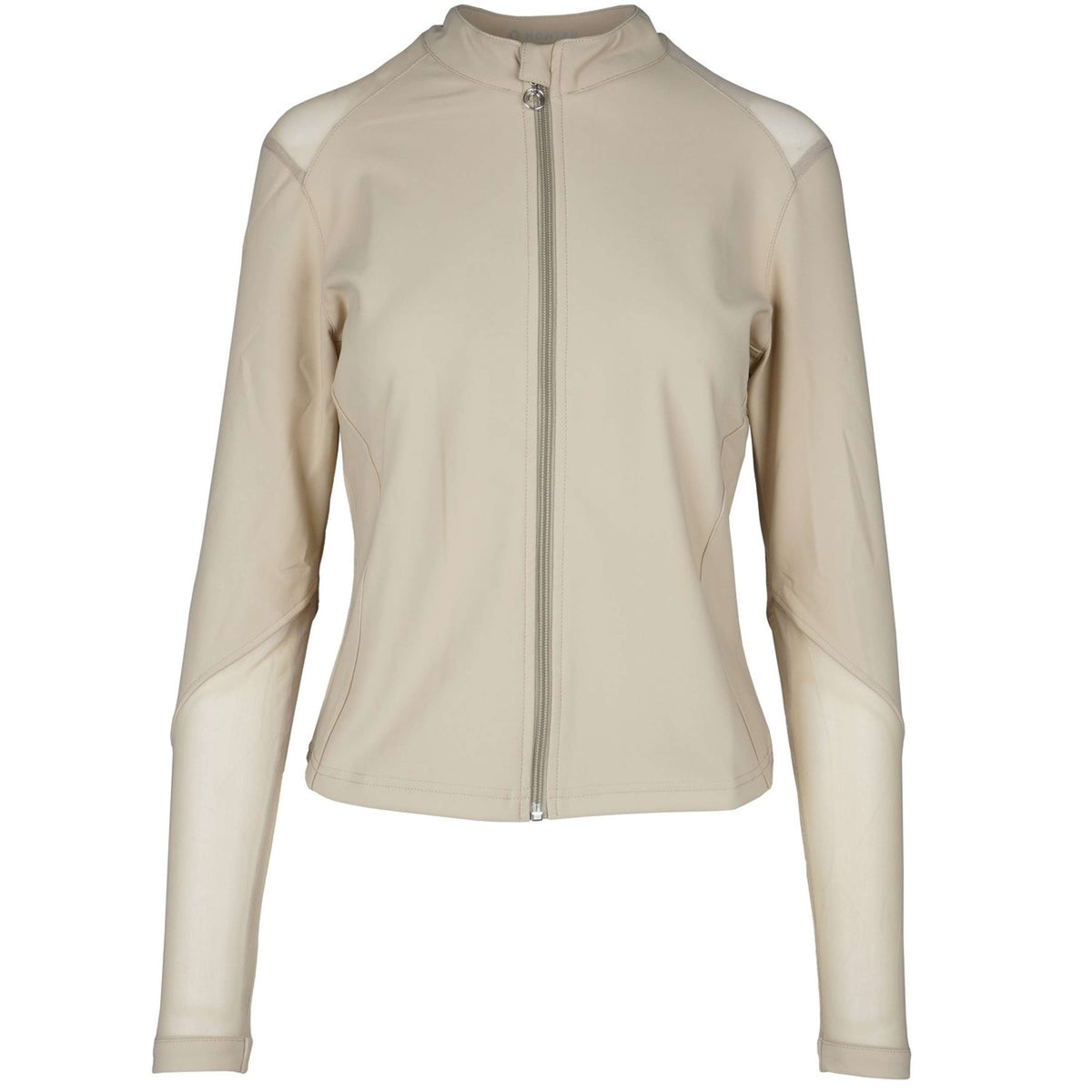 Montar Sudadera con capucha y cremallera MoMetha Beige