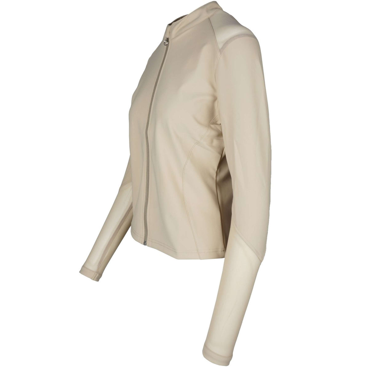 Montar Sudadera con capucha y cremallera MoMetha Beige
