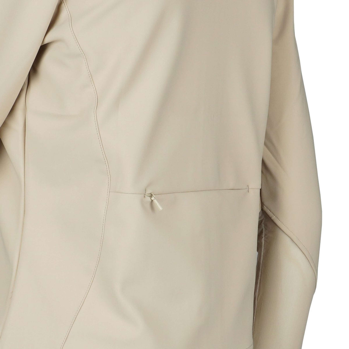Montar Sudadera con capucha y cremallera MoMetha Beige