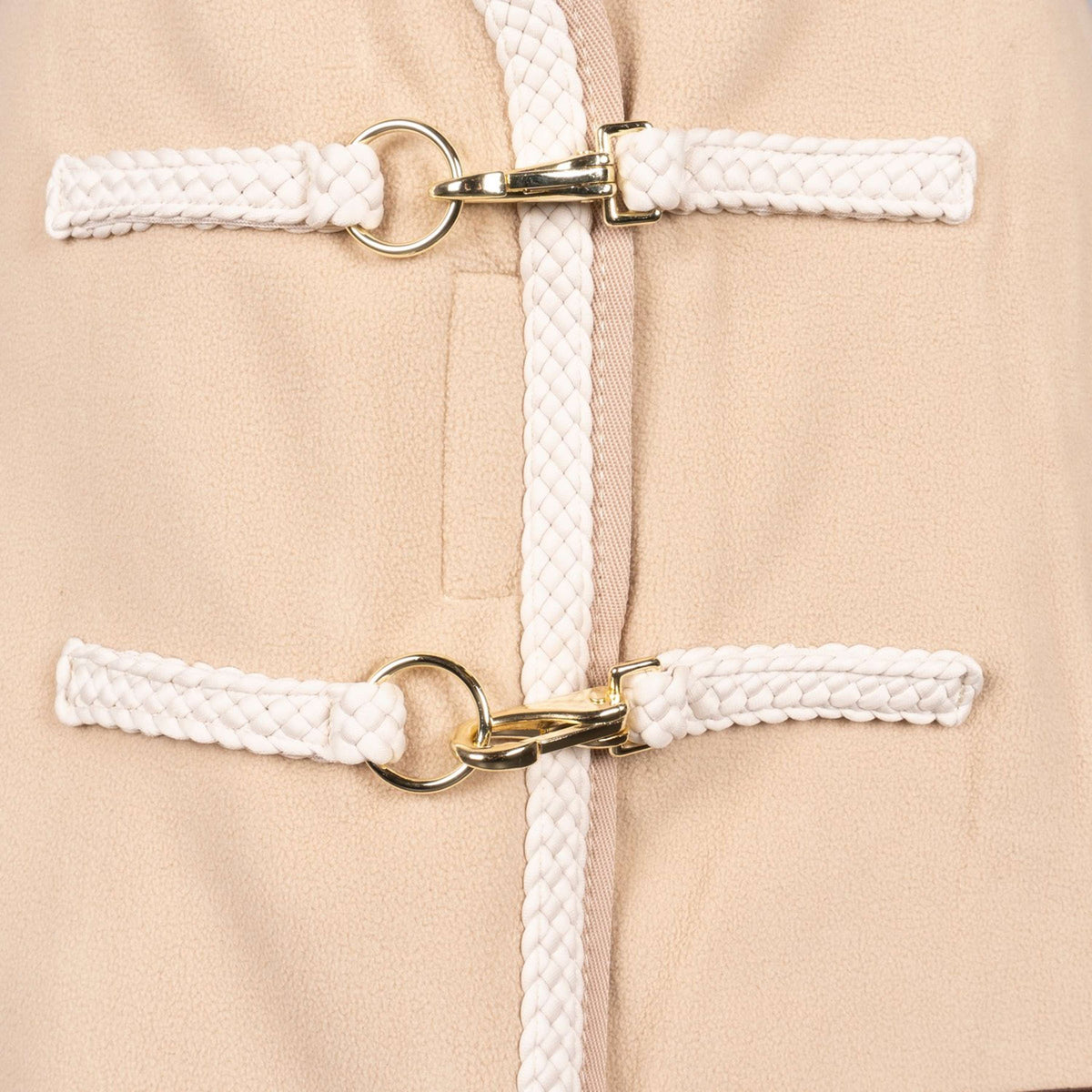 Kentucky Horsewear Manta de Forro Polar Plaited Beige