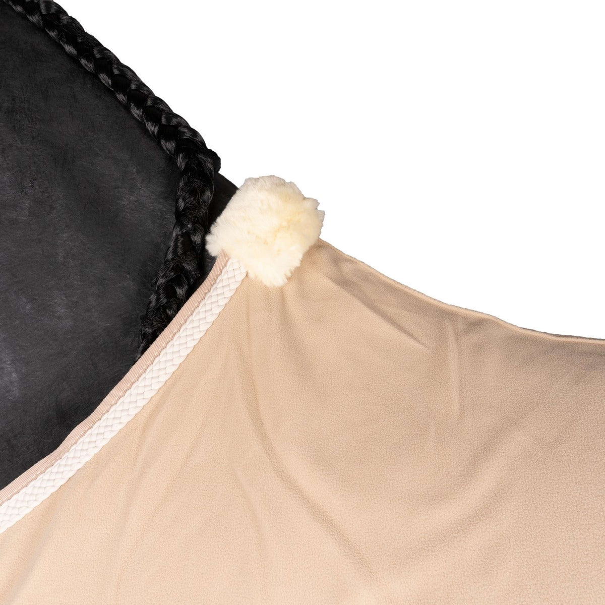 Kentucky Horsewear Manta de Forro Polar Plaited Beige