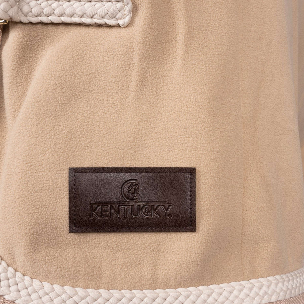 Kentucky Horsewear Manta de Forro Polar Plaited Beige