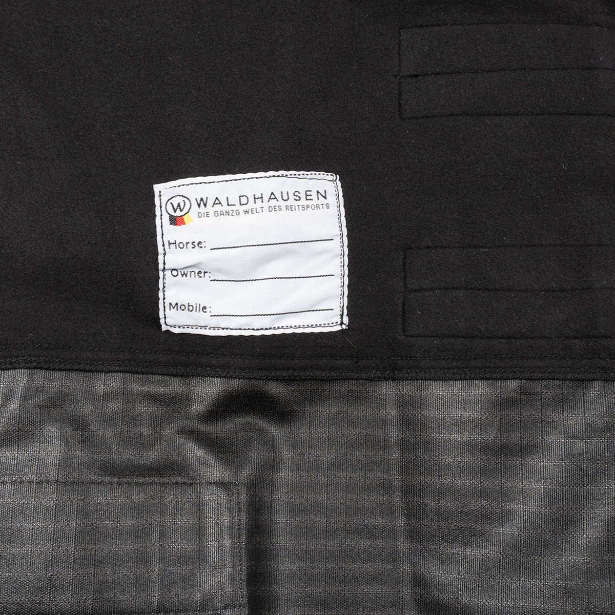 Waldhausen Alfombra de Exterior Nordic Fleece Negro