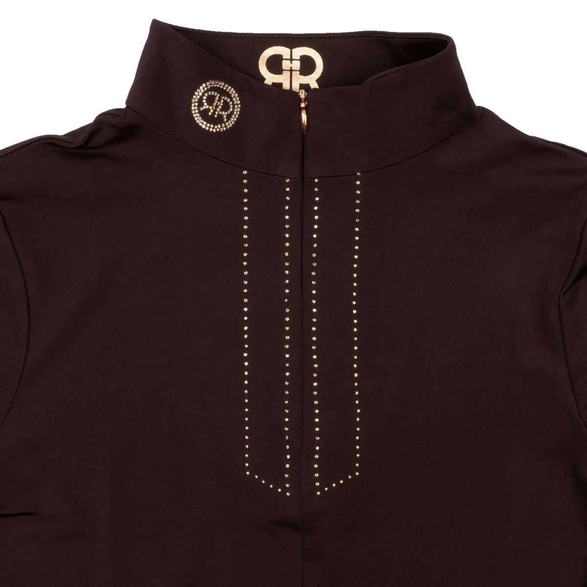 Rebel Camiseta de Competición Rosegold Crystals Marron