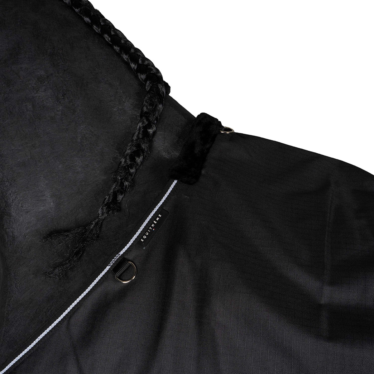 EQUITHÈME Alfombra de Exterior 600D Standard 300g Negro
