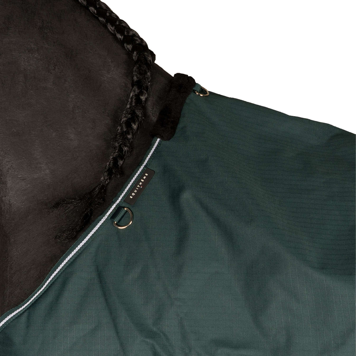 EQUITHÈME Alfombra de Exterior 600D Standard 300g Verde