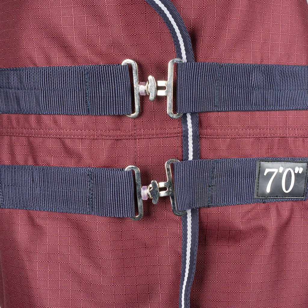 EQUITHÈME Alfombra de Exterior 1200D 0g High Neck Burdeos