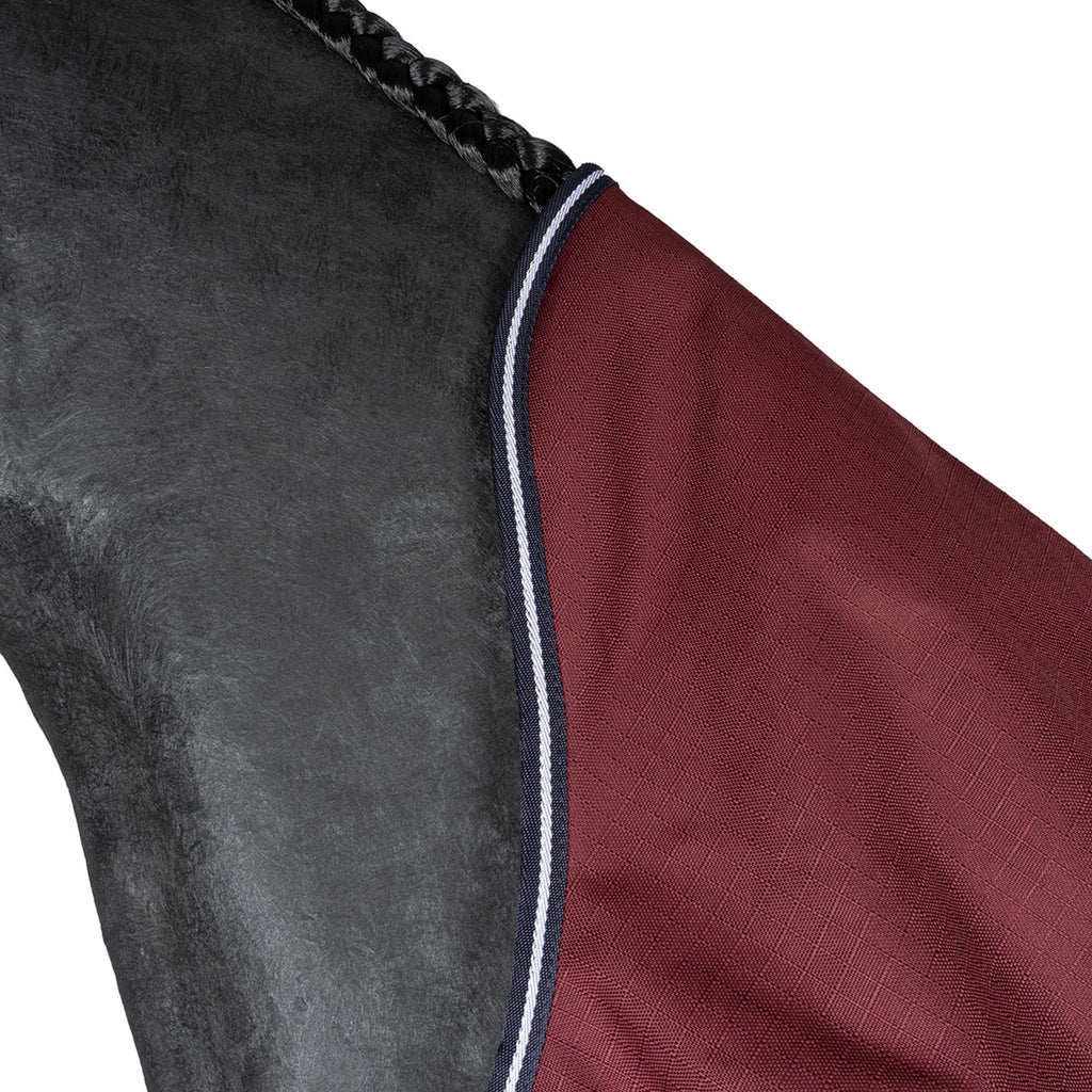 EQUITHÈME Alfombra de Exterior 1200D 0g High Neck Burdeos