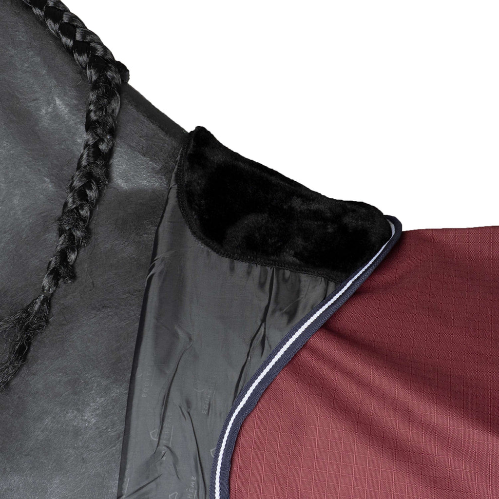 EQUITHÈME Alfombra de Exterior 1200D 0g High Neck Burdeos