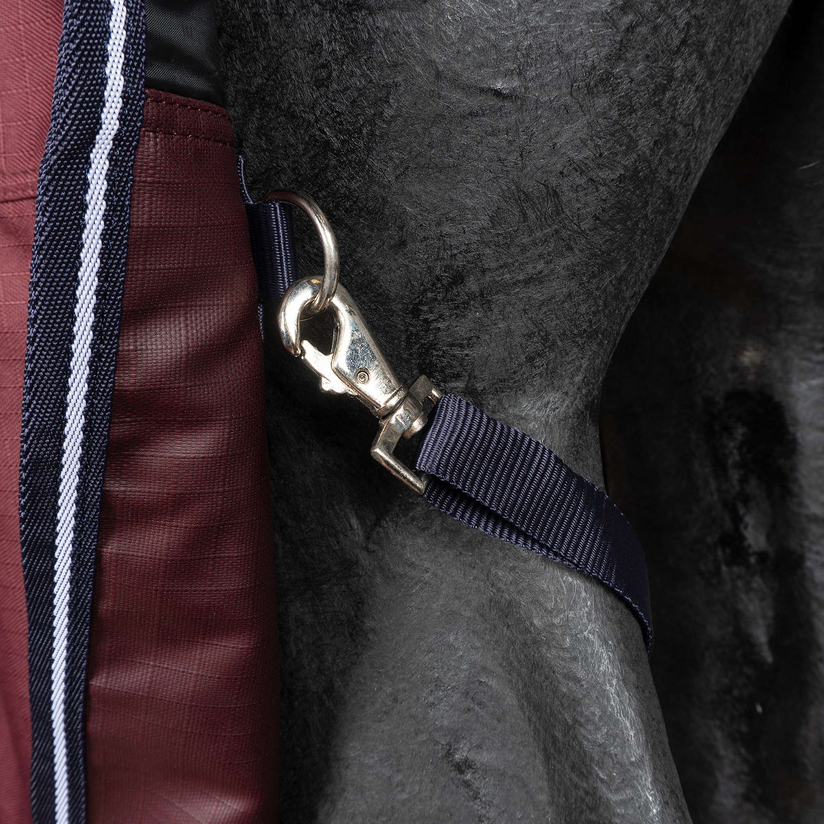 EQUITHÈME Alfombra de Exterior 1200D 50g High Neck Burdeos