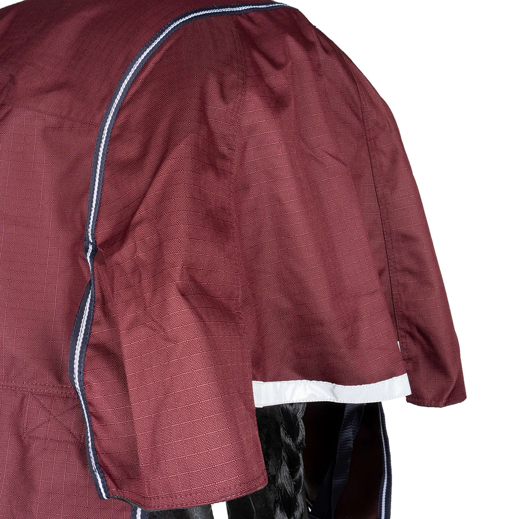 EQUITHÈME Alfombra de Exterior 1200D 0g High Neck Burdeos