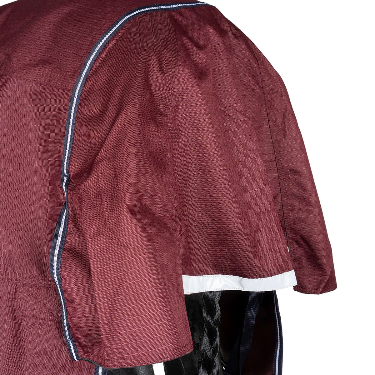 EQUITHÈME Alfombra de Exterior 1200D 50g High Neck Burdeos