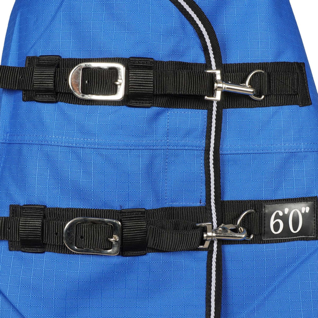 EQUITHÈME Alfombra de Exterior 1200D 0g Aisance High Neck Royal Blue