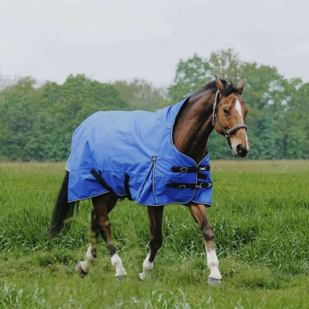 EQUITHÈME Alfombra de Exterior 1200D 300g Aisance High Neck Royal Blue