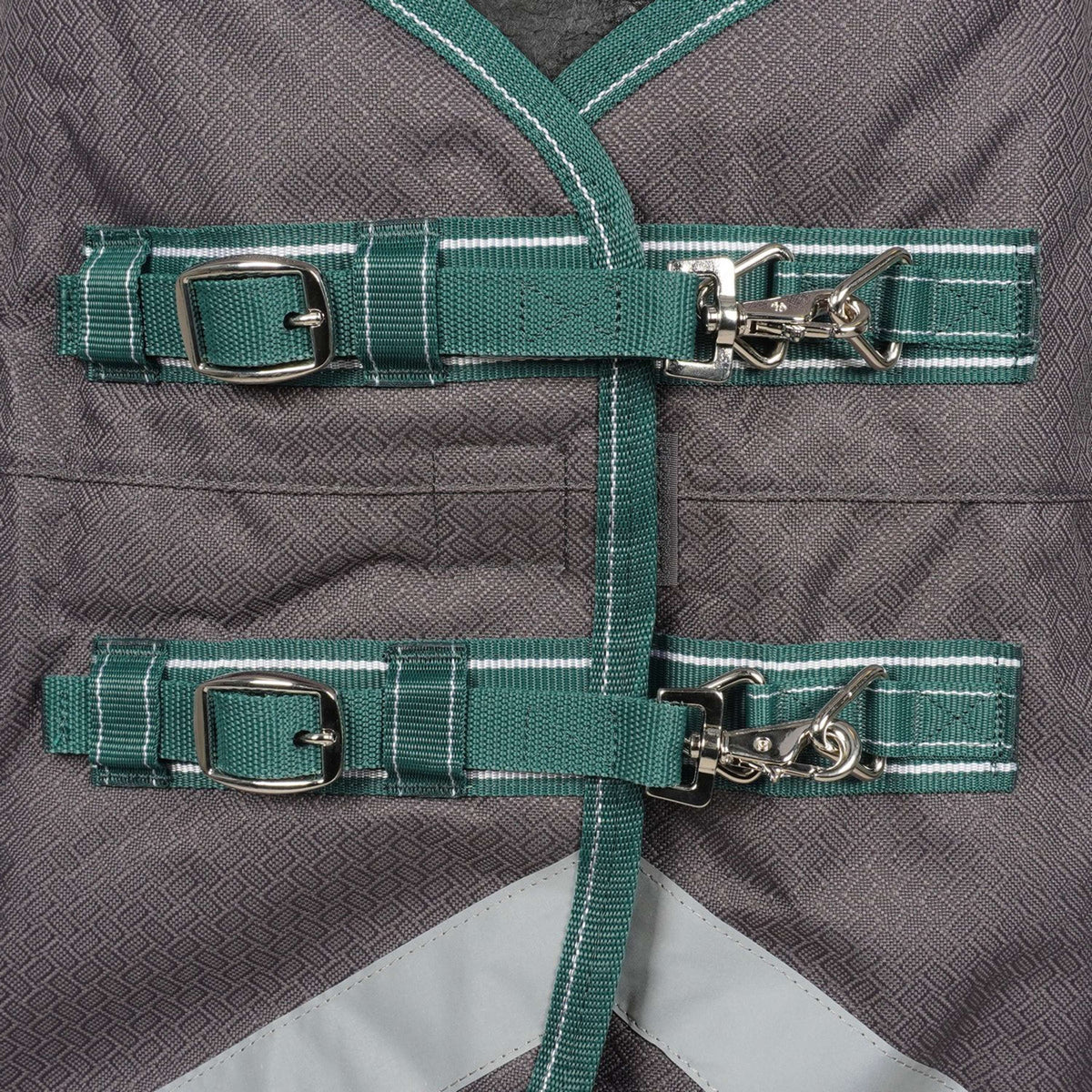 Weatherbeeta Manta de Invierno Comfitec Plus Dynamic II Detach-A-Neck Medium Grey/Dark Green/White