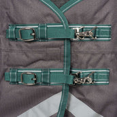 Weatherbeeta Manta de Invierno Comfitec Plus Dynamic II Detach-A-Neck Medium Grey/Dark Green/White