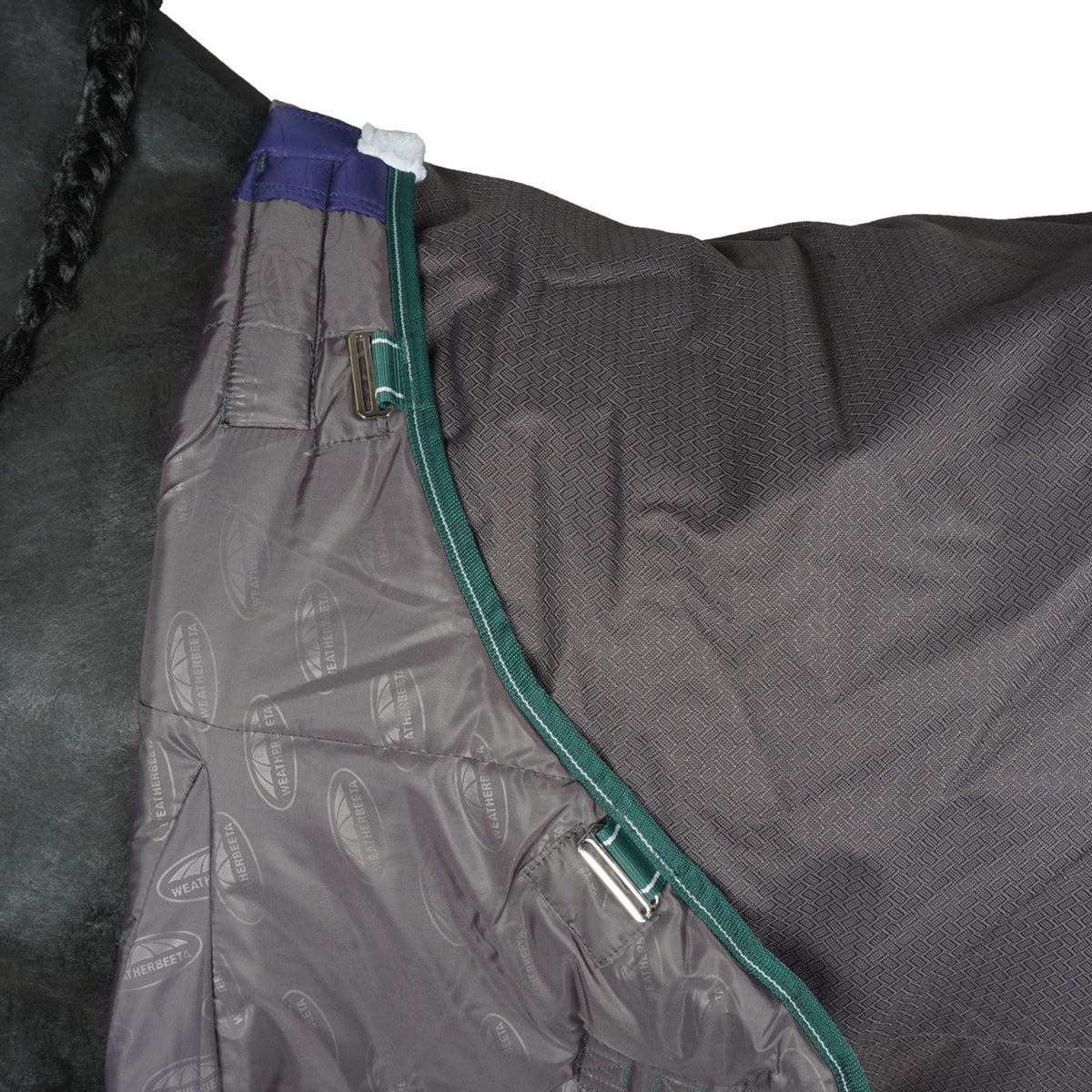 Weatherbeeta Manta de Invierno Comfitec Plus Dynamic II Detach-A-Neck Medium Grey/Dark Green/White