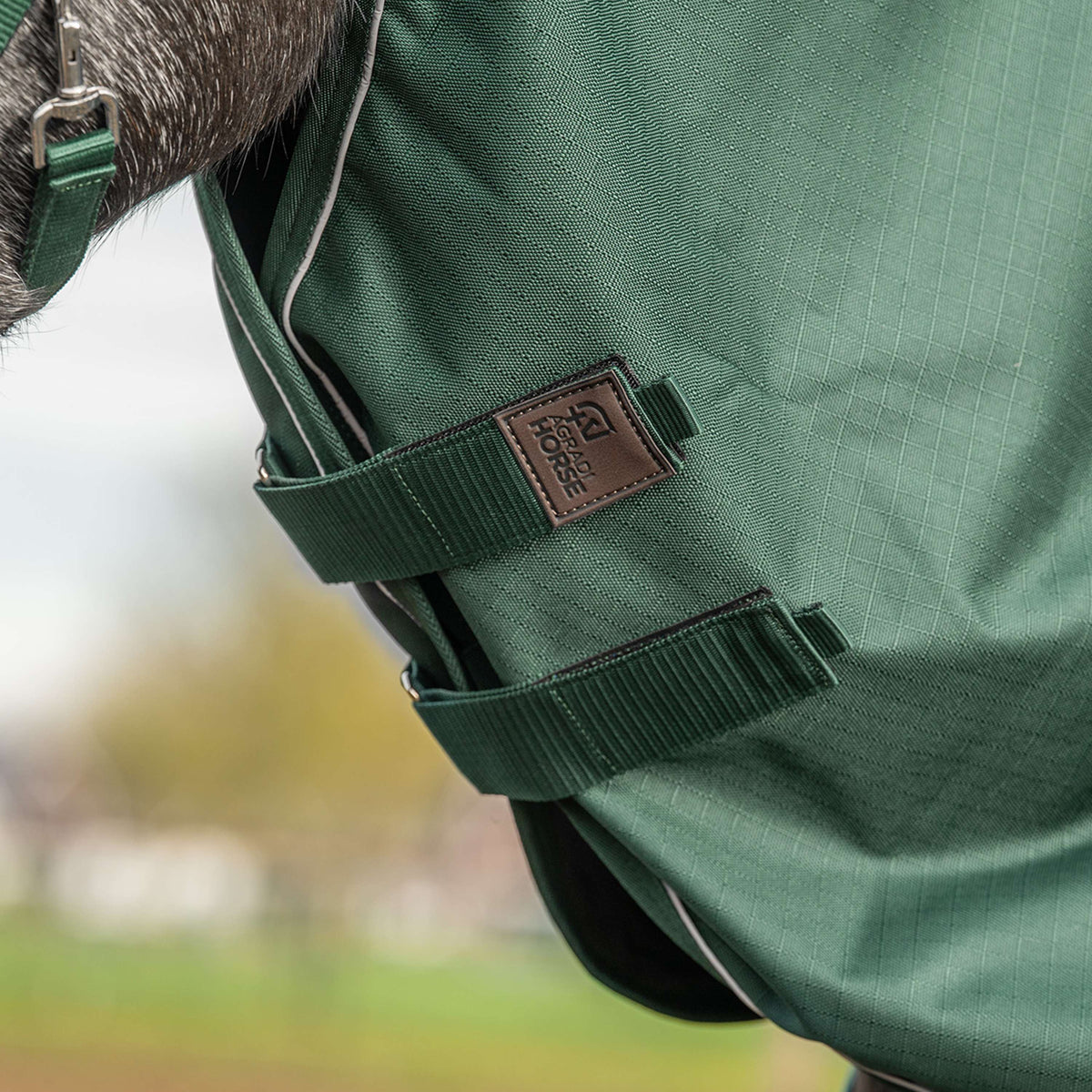 Agradi Horse Cubrecuellos 1200D 200gr Banda Reflectante Verde