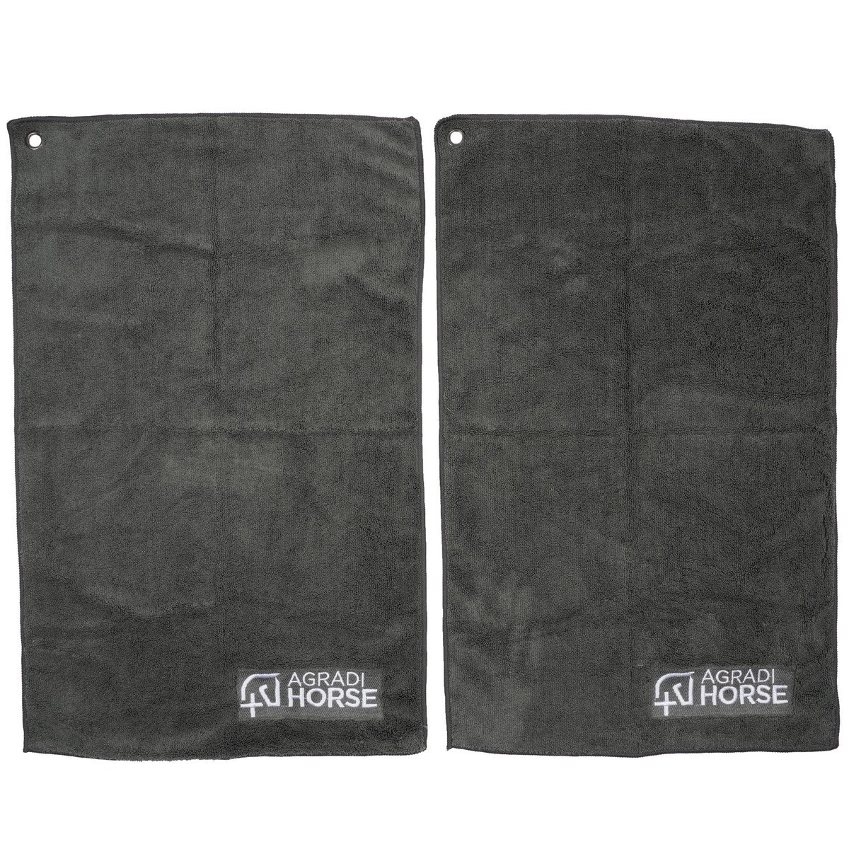 Agradi Horse Toalla Microfibre per Paar Gris