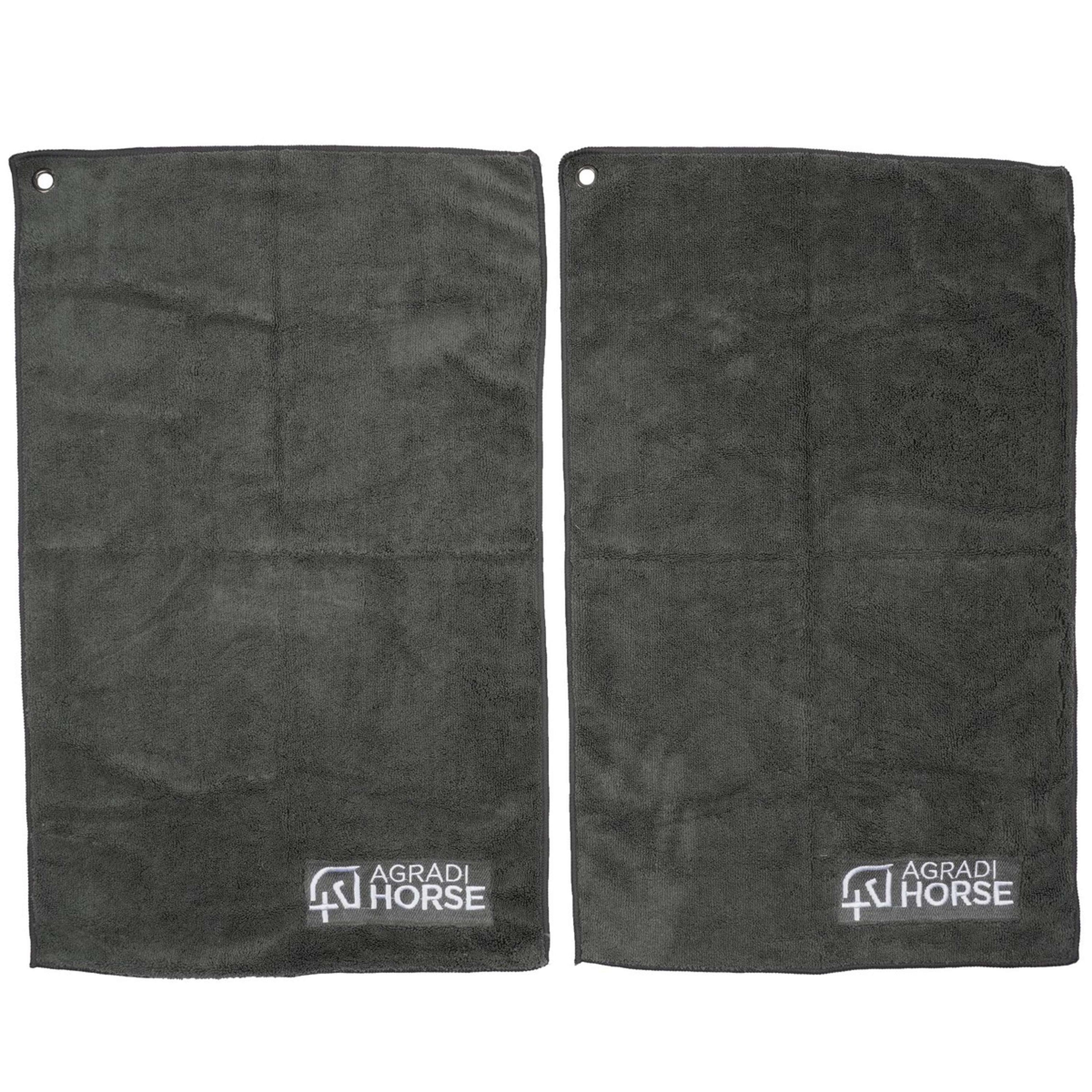 Agradi Horse Toalla Microfibre per Paar Gris Agradi Horse Toalla Microfibre per Paar Gris
