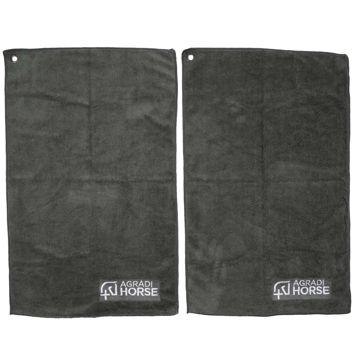 Agradi Horse Toalla Microfibre per Paar Gris