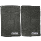 Agradi Horse Toalla Microfibre per Paar Gris