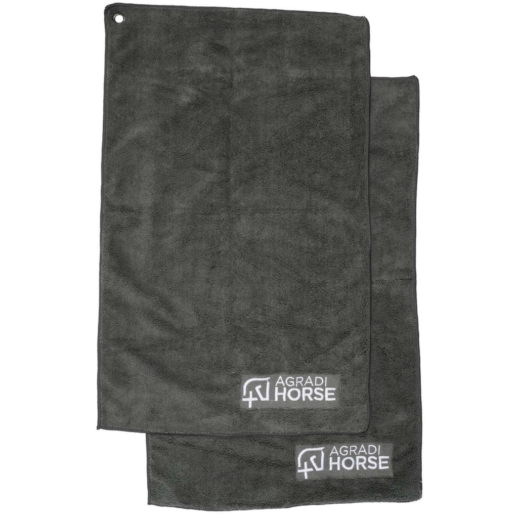 Agradi Horse Toalla Microfibre per Paar Gris