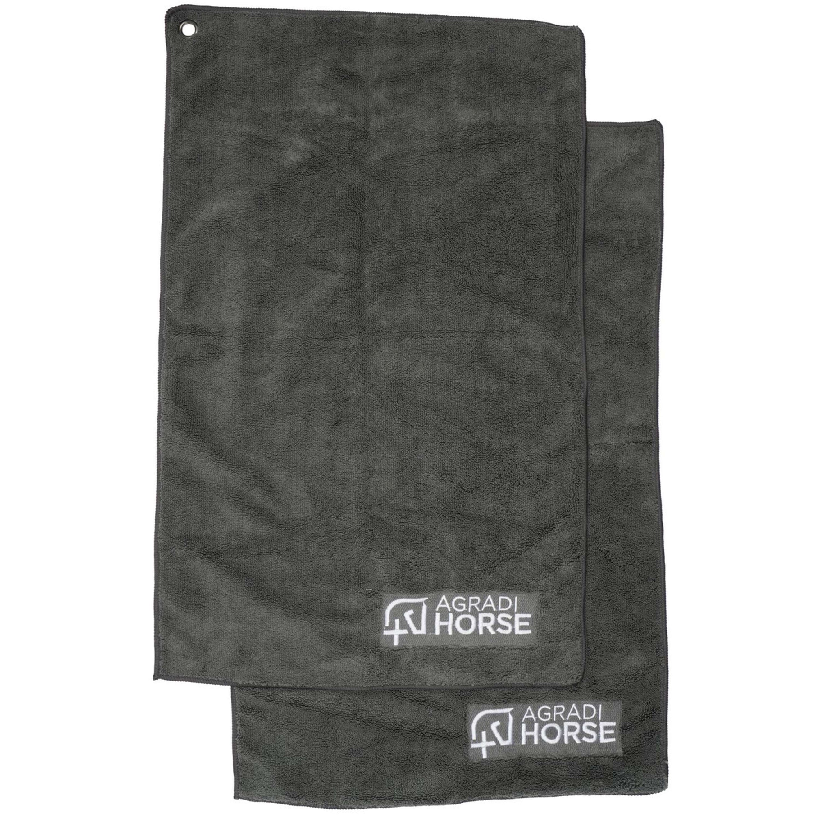 Agradi Horse Toalla Microfibre per Paar Gris
