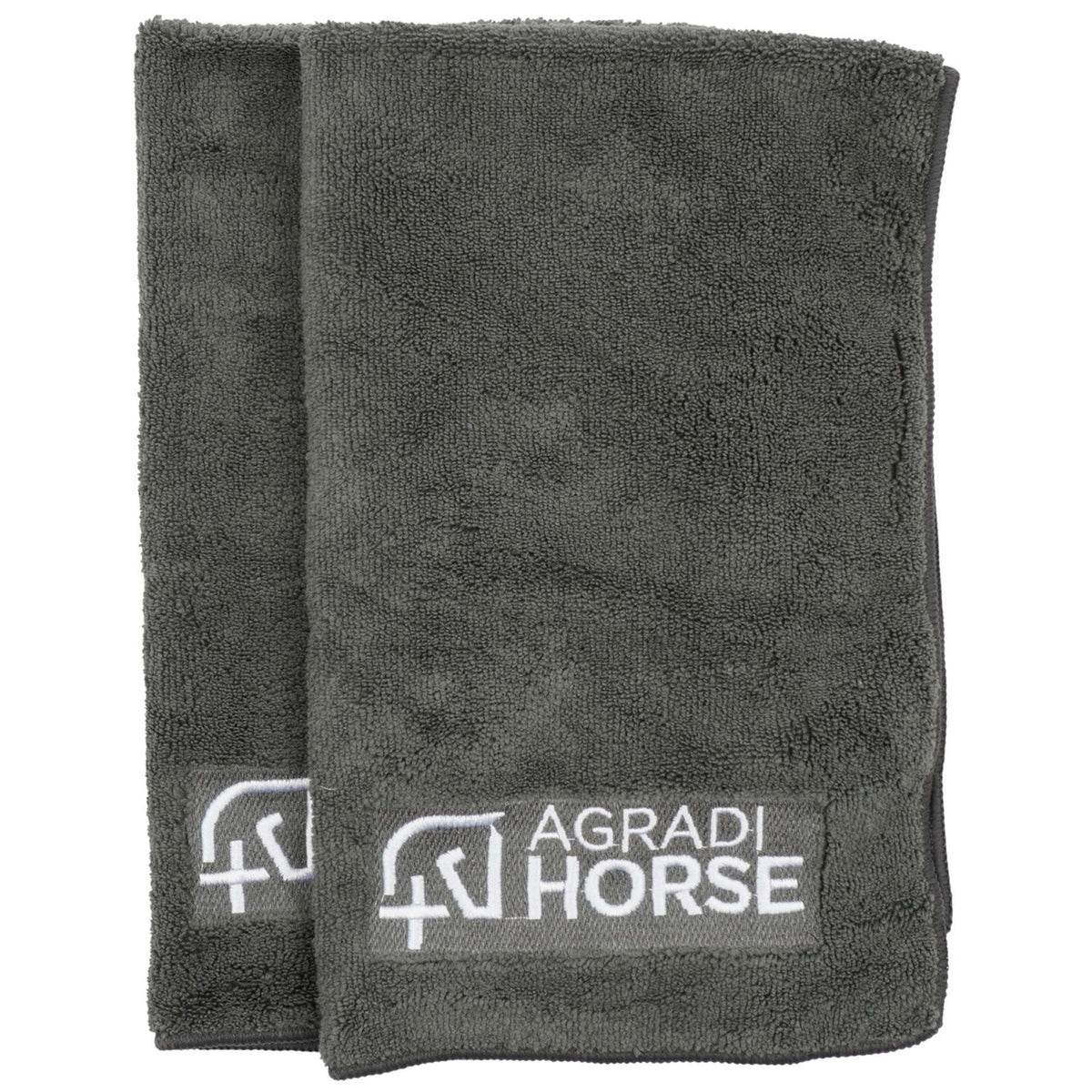 Agradi Horse Toalla Microfibre per Paar Gris