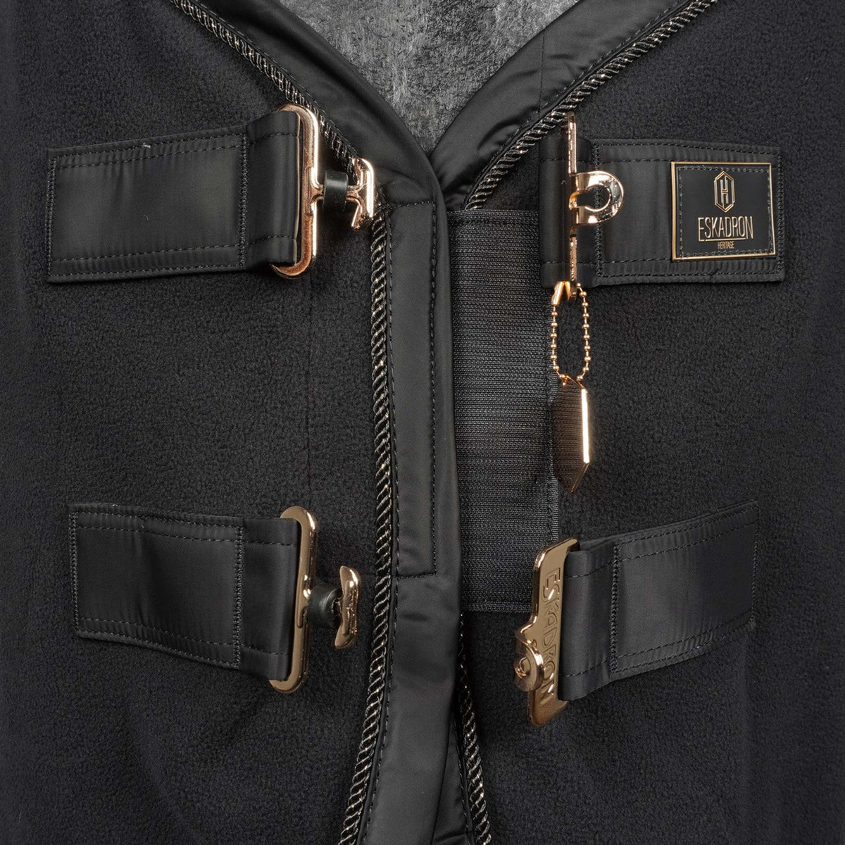 Eskadron Manta para el sudor Heritage Fleece Check Negro