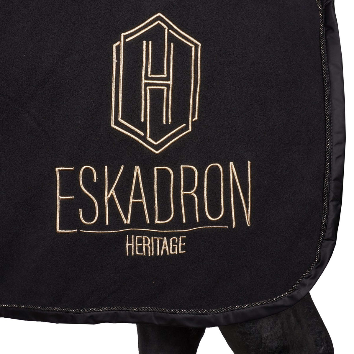 Eskadron Manta para el sudor Heritage Fleece Check Negro