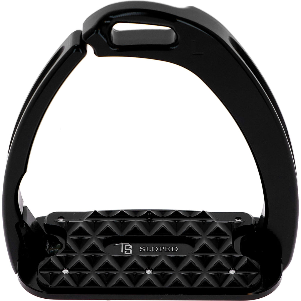 Tech Stirrups Estribos Venice Sloped Evo Swarovski Negro/Negro