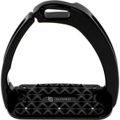 Tech Stirrups Estribos Venice Sloped Evo Swarovski Negro/Negro