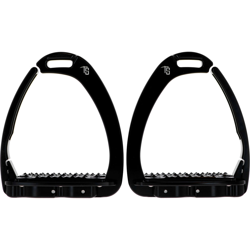Tech Stirrups Estribos Venice Sloped Evo Swarovski Negro/Negro