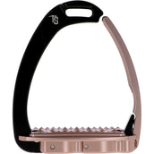 Tech Stirrups Estribos Venice Sloped Evo Swarovski Negro/Oro rosa