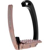 Tech Stirrups Estribos Venice Sloped Evo Swarovski Negro/Oro rosa