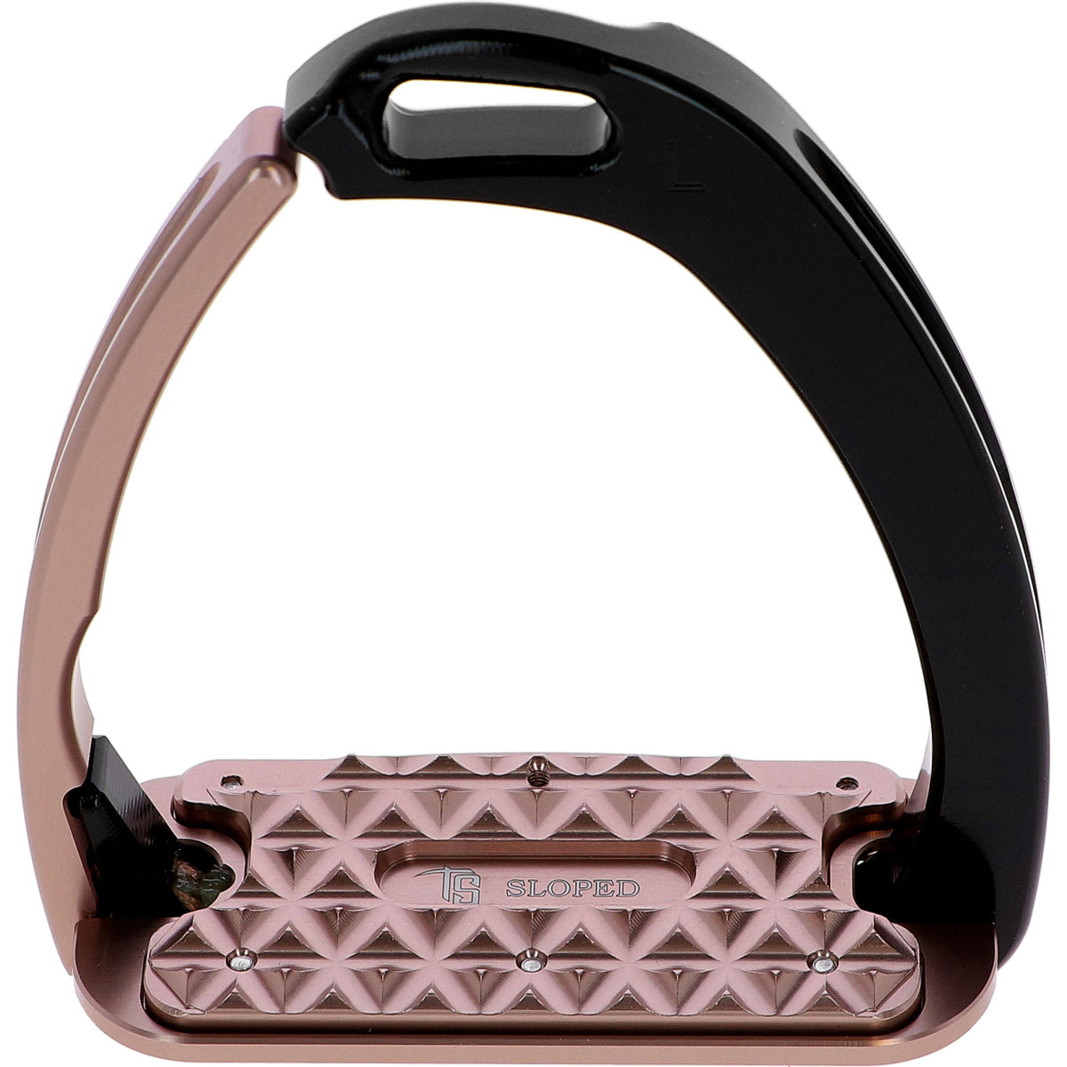 Tech Stirrups Estribos Venice Sloped Evo Swarovski Negro/Oro rosa
