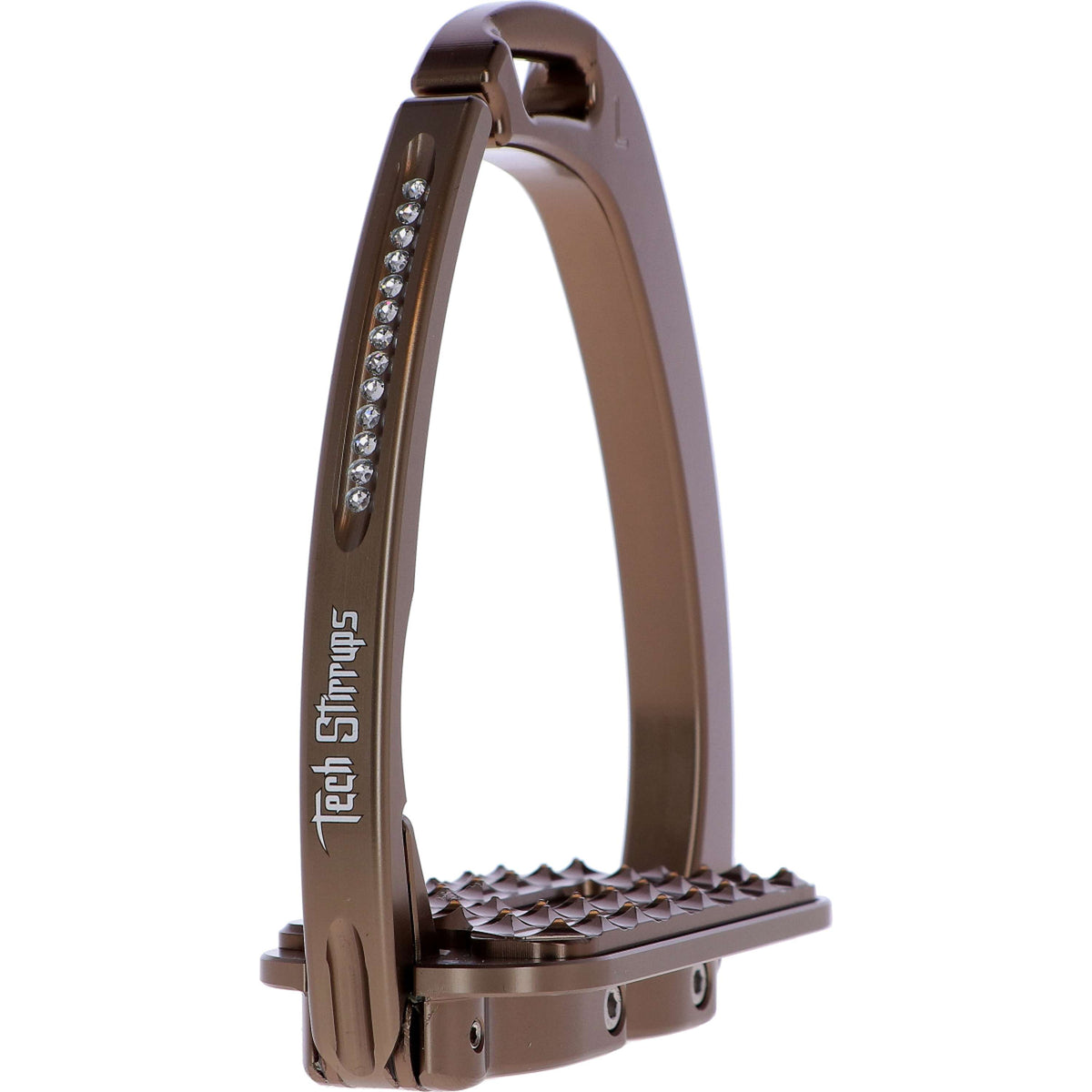 Tech Stirrups Estribos Venice Sloped Evo Swarovski Marron