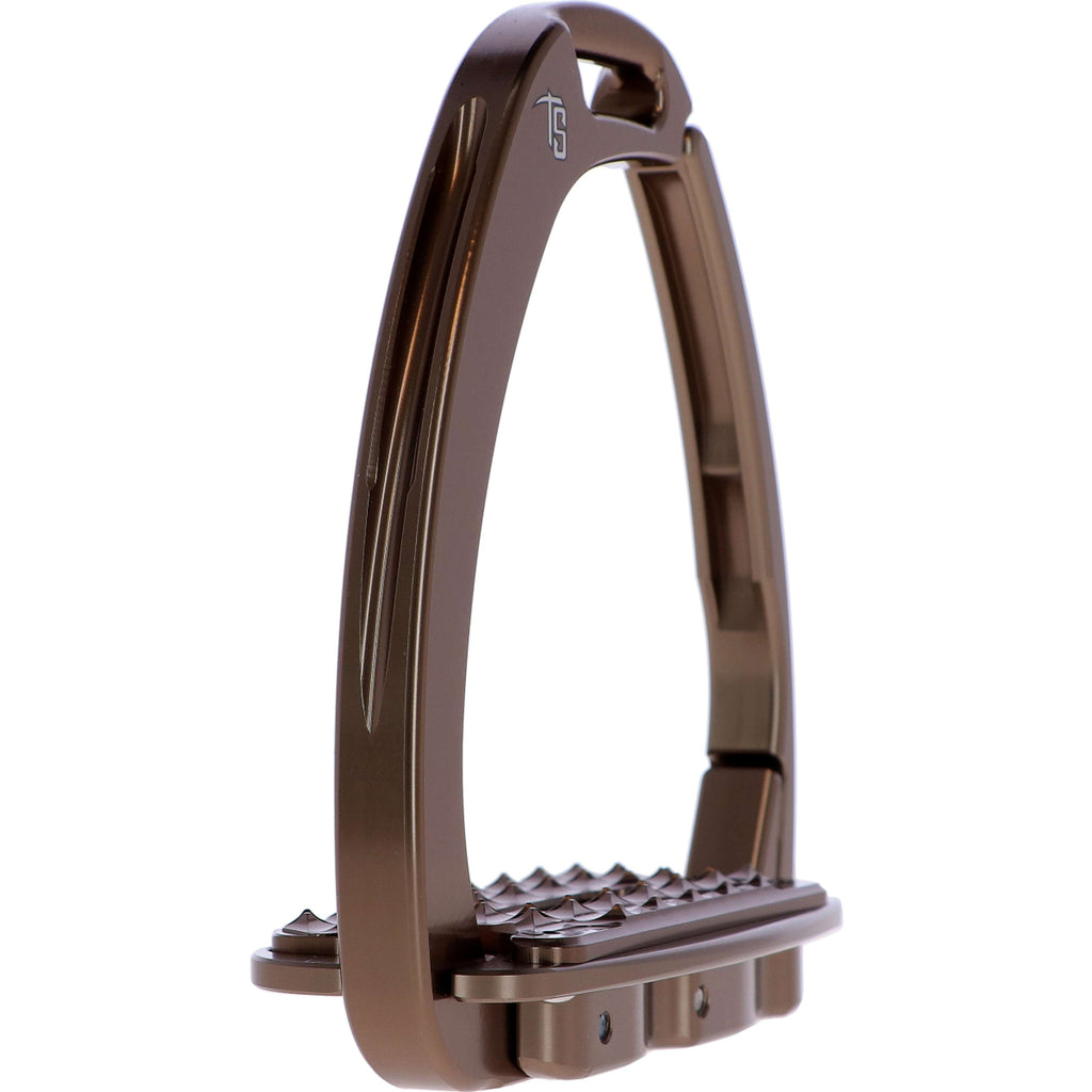 Tech Stirrups Estribos Venice Sloped Evo Swarovski Marron