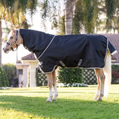 Amigo Turnout 1200D Plus Pony 0g Negro/Gris/Plata