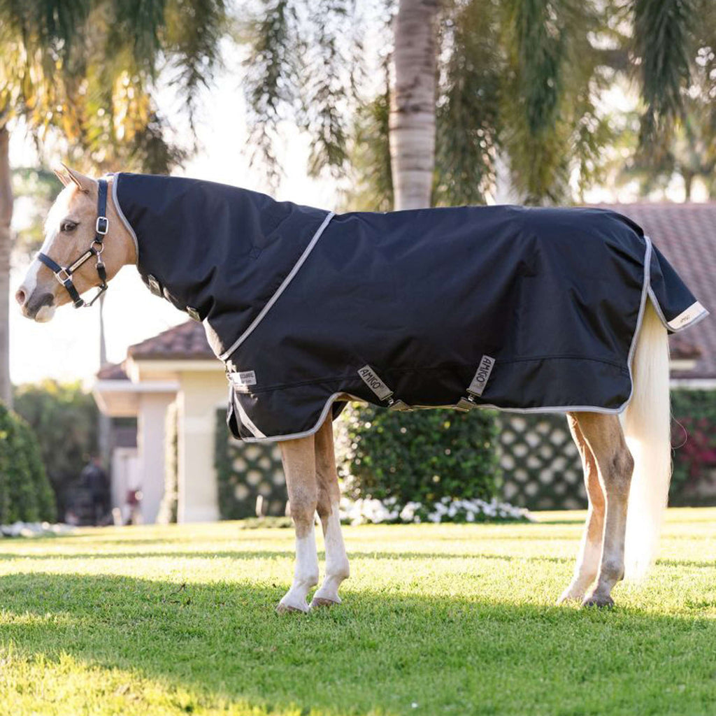 Amigo Turnout 1200D Plus Pony 0g Negro/Gris/Plata