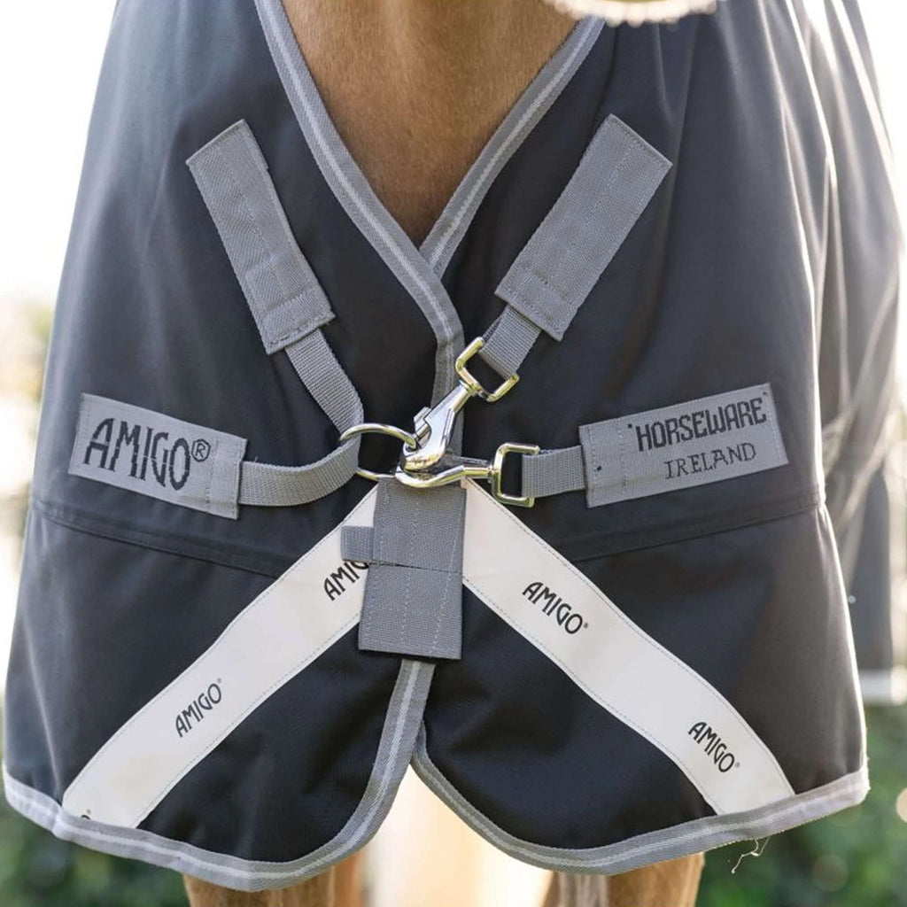Amigo Turnout 1200D Plus Pony 0g Negro/Gris/Plata