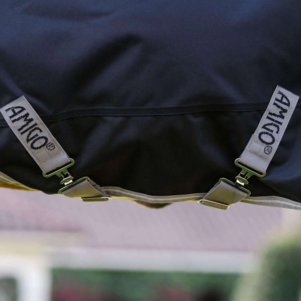 Amigo Turnout 1200D Plus Pony 0g Negro/Gris/Plata