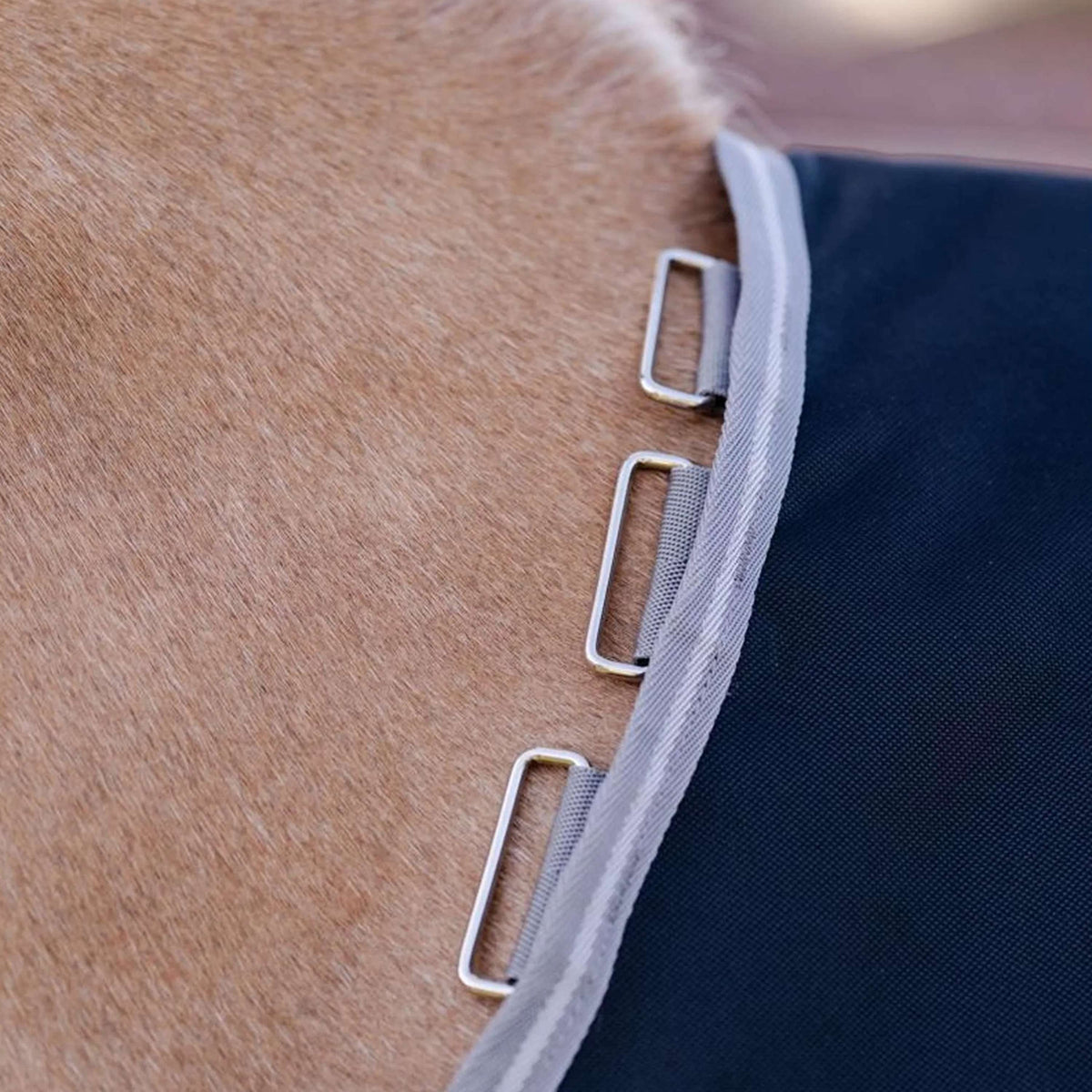 Amigo Turnout 1200D Plus Pony 0g Negro/Gris/Plata