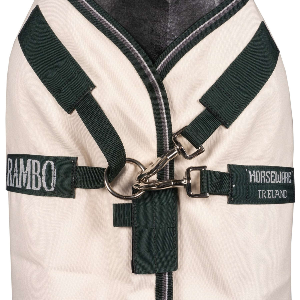 Rambo Hoody Pony Tiza/Verde cazador/Plata