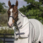 Rambo by Horseware Optimo Supreme Summer Sheet Plus Cuadros azul marino/Gris tormenta/Plata