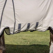Rambo by Horseware Optimo Supreme Summer Sheet Plus Cuadros azul marino/Gris tormenta/Plata