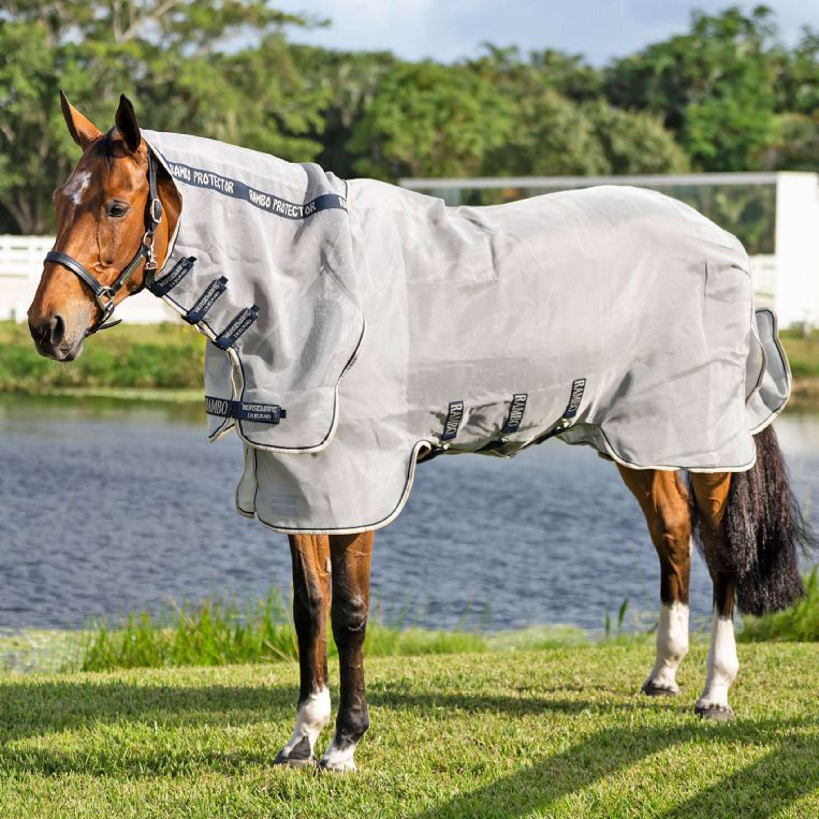 Rambo Protector Integrated Plata/Azul marino/Blanco/Beige Rambo Protector Integrated Plata/Azul marino/Blanco/Beige